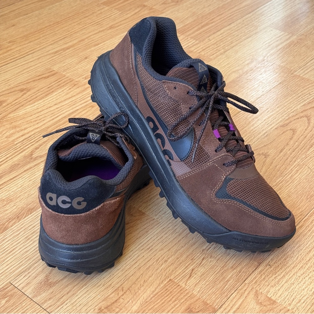 🚨🚨Send Offers🚨🚨 Nike ACG Brown and Black Athletic Shoes with Rugged Design SZ 12